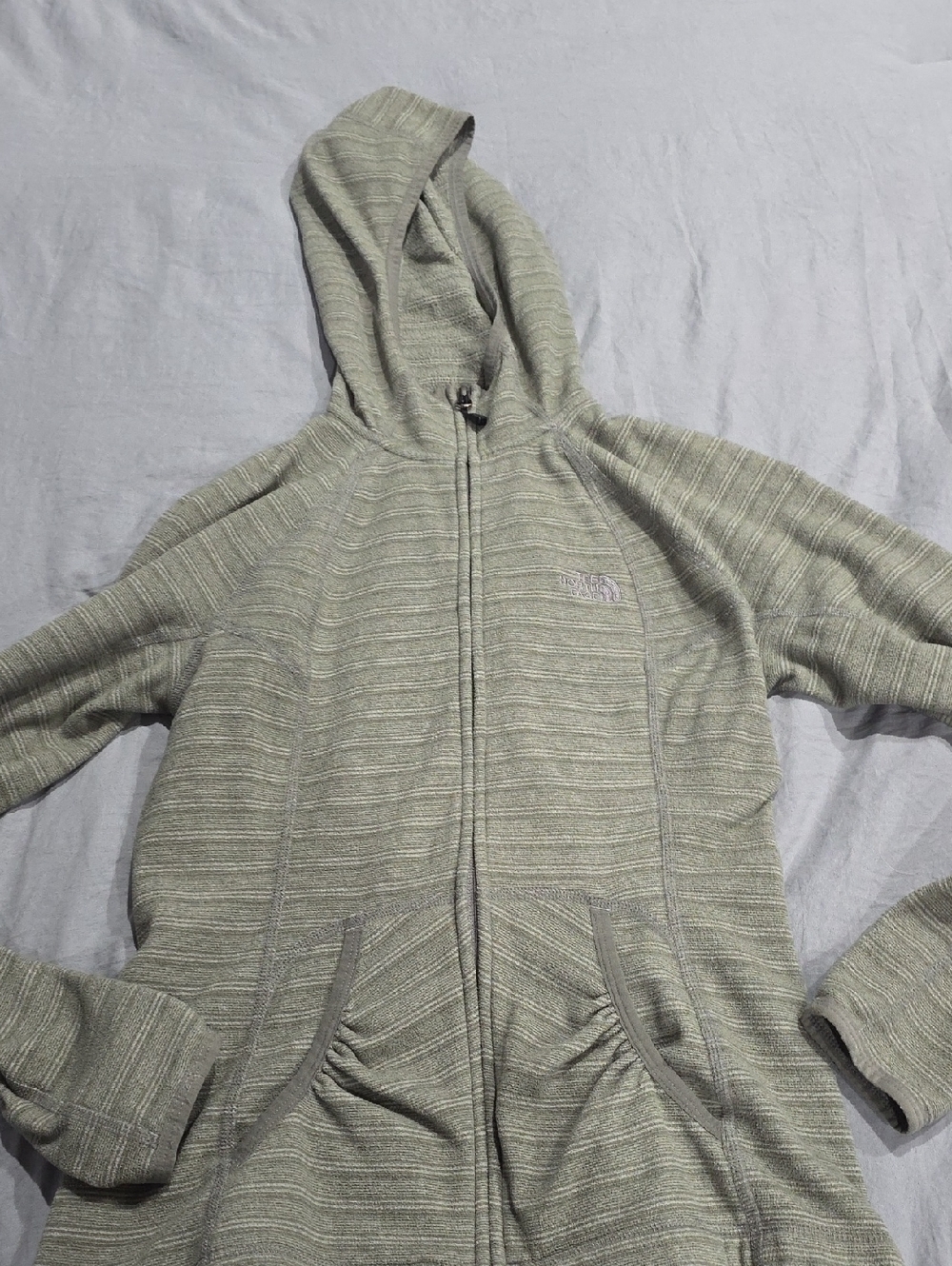 The North‎ Face Olive Green Hooded  Jacket
